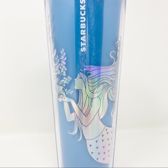 STARBUCKS Color Changing LIMITED EDITION Blue Siren Mermaid Tumbler - Picture 4 of 9